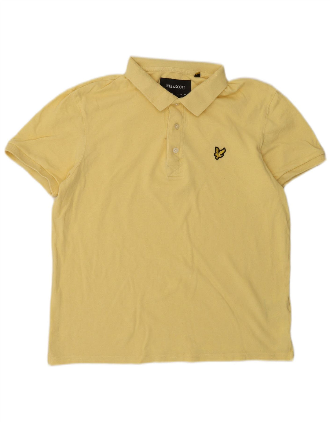 Lyle & Scott Polo Homme Jaune Moyen Coton