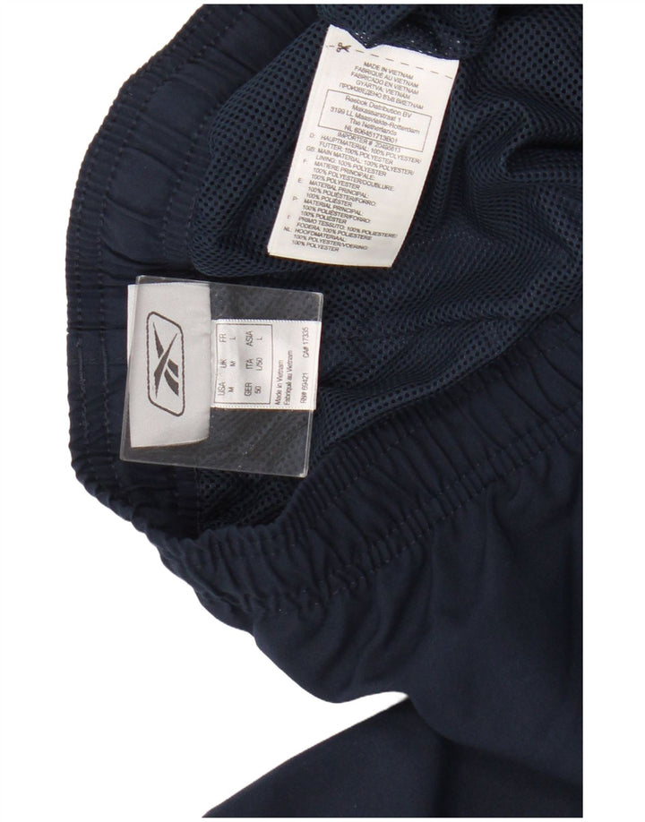 Reebok Pantalon de Survêtement Joggers Homme Bleu Marine Moyen Polyester