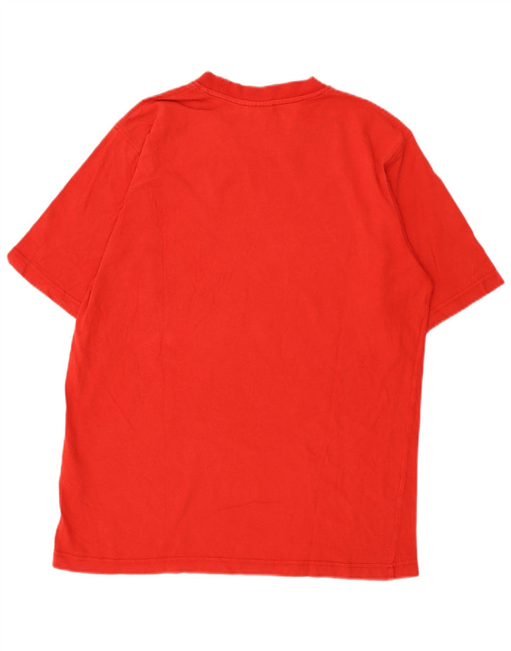 Adidas T-Shirt Graphique Homme Rouge Moyen Coton