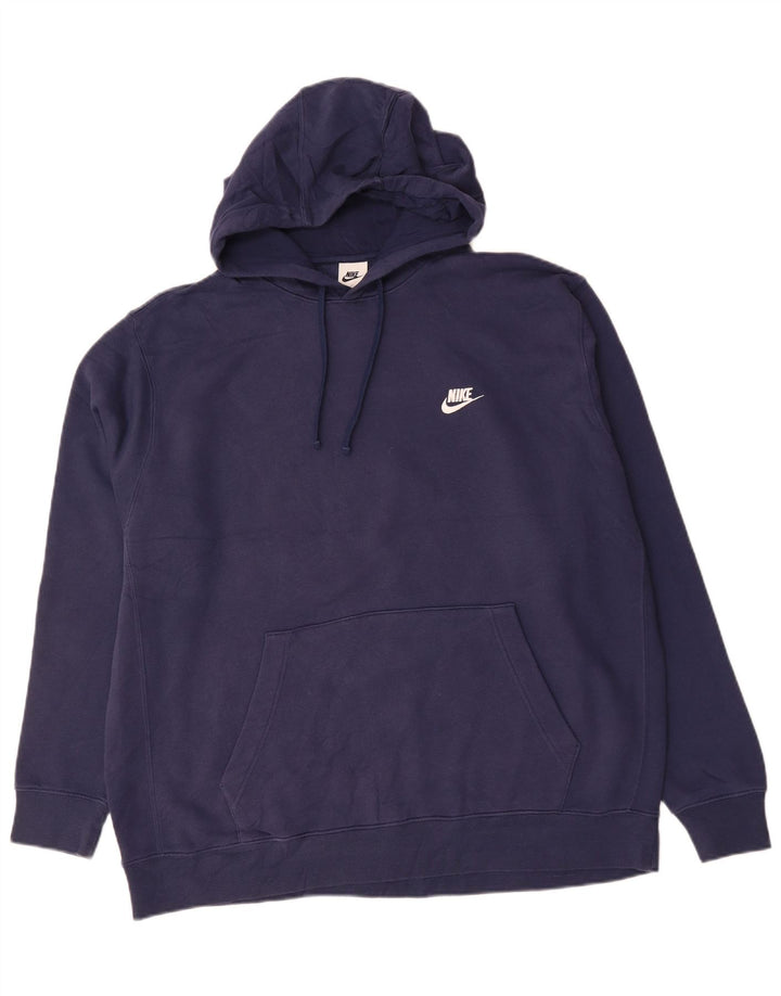 NIKE Pull à capuche pour homme 2XL en coton bleu marine