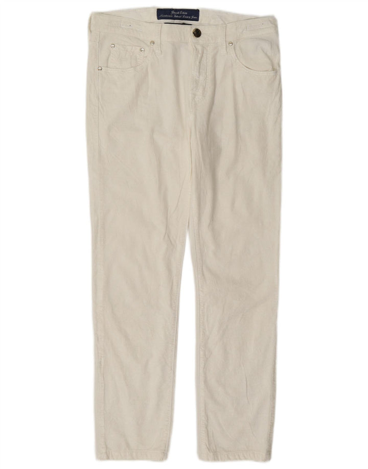 Jacob Cohen Pantalon décontracté slim pour femme W27 L26 Blanc