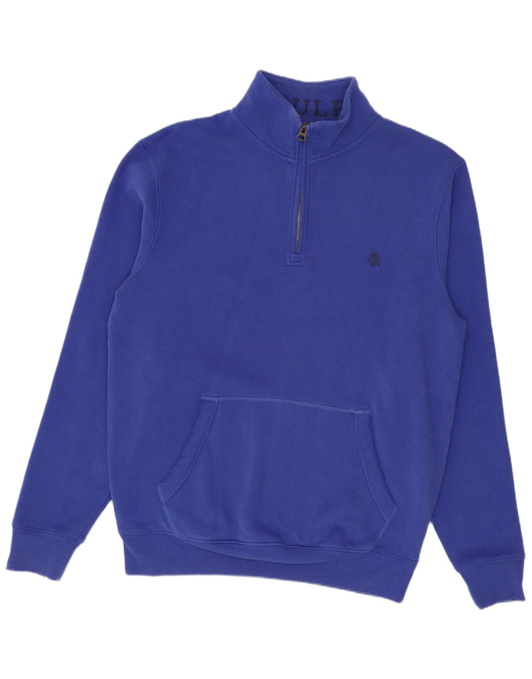 Joules Homme Sweat-Shirt Col Zippé Petit Bleu Coton