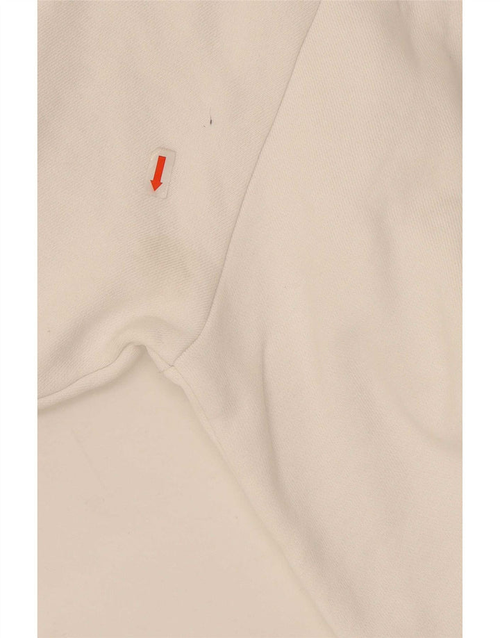 Adidas Sweat-shirt pour homme en coton blanc Taille L