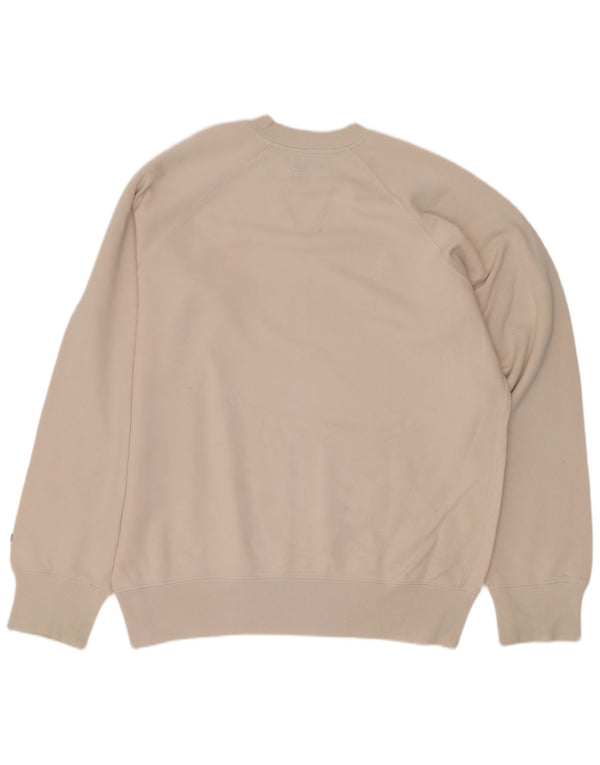 Gas Sweat-Shirt Graphique Homme Blanc Cassé Moyen Coton