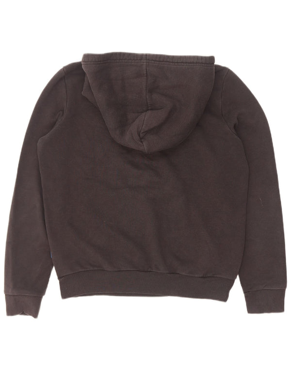 Adidas Pull à capuche graphique pour femme UK 14 Grand coton noir