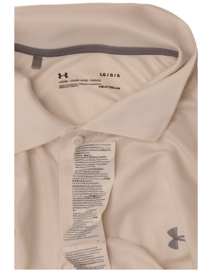 Under Armour Polo Heat Gear Homme Grand Blanc Polyester