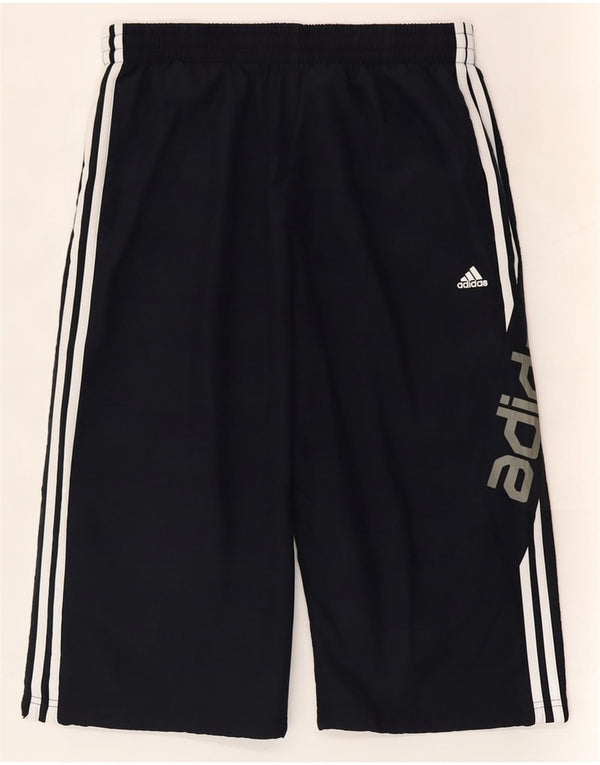 Adidas Bermuda graphique pour femme UK 16 Large Bleu marine Polyester