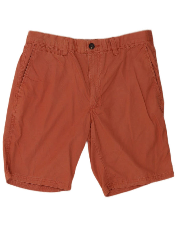 Marks & Spencer Short Chino Homme W34 Large Orange Coton