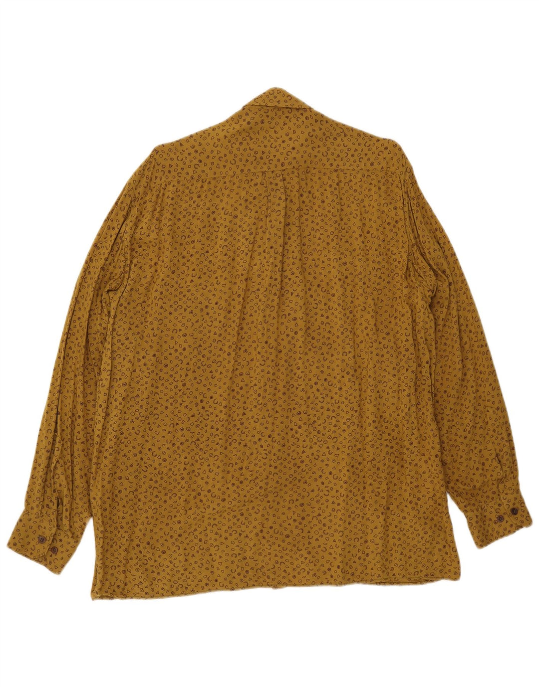 Eterna Chemise à motif abstrait pour homme Taille 41 16 Grand Jaune