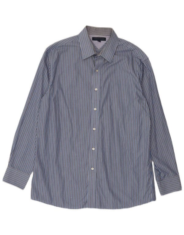 Tommy Hilfiger Chemise Homme Taille 16 Grande Rayure Bleue