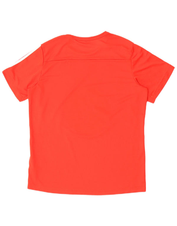 Adidas Hommes Climalite Graphic T-Shirt Haut Grand Rouge Polyester