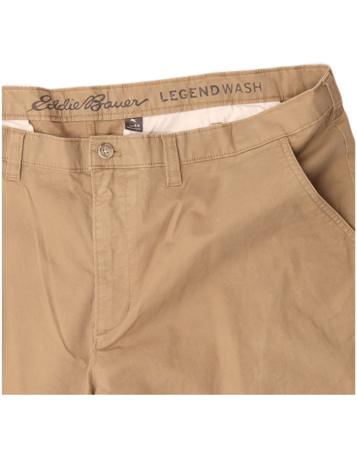 Eddie Bauer Short Chino Slim Homme W44 2XL Coton Beige
