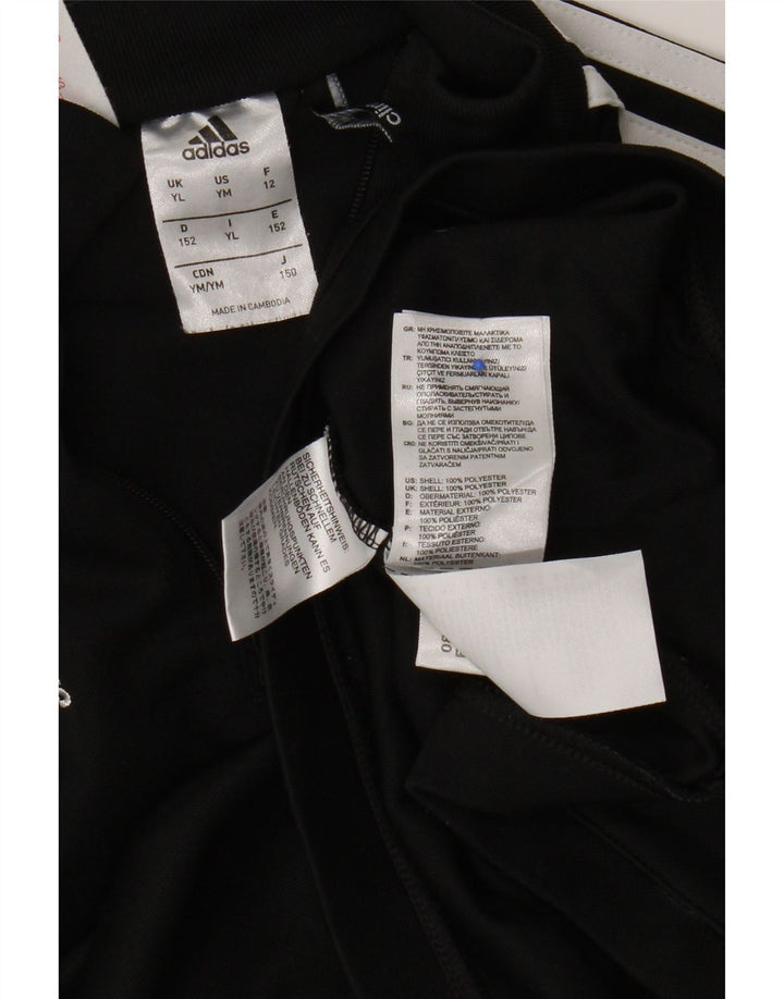 Adidas Climalite Pull Survêtement Top Garçon 11-12 Ans Grand Noir