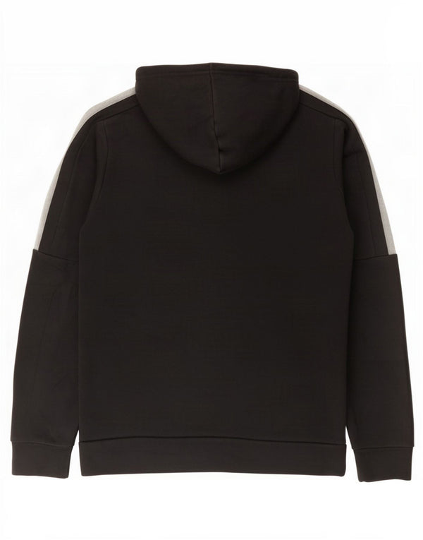Adidas Pull à capuche zippé pour homme en coton noir moyen