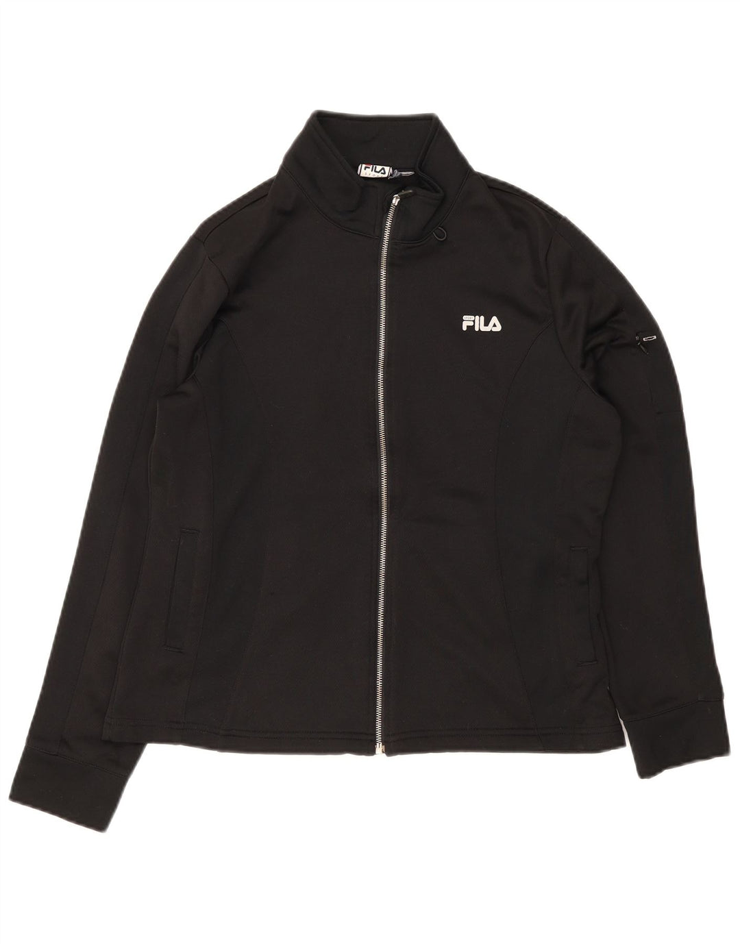 Fila Veste de survêtement pour femme UK 12 Medium Noir Polyester