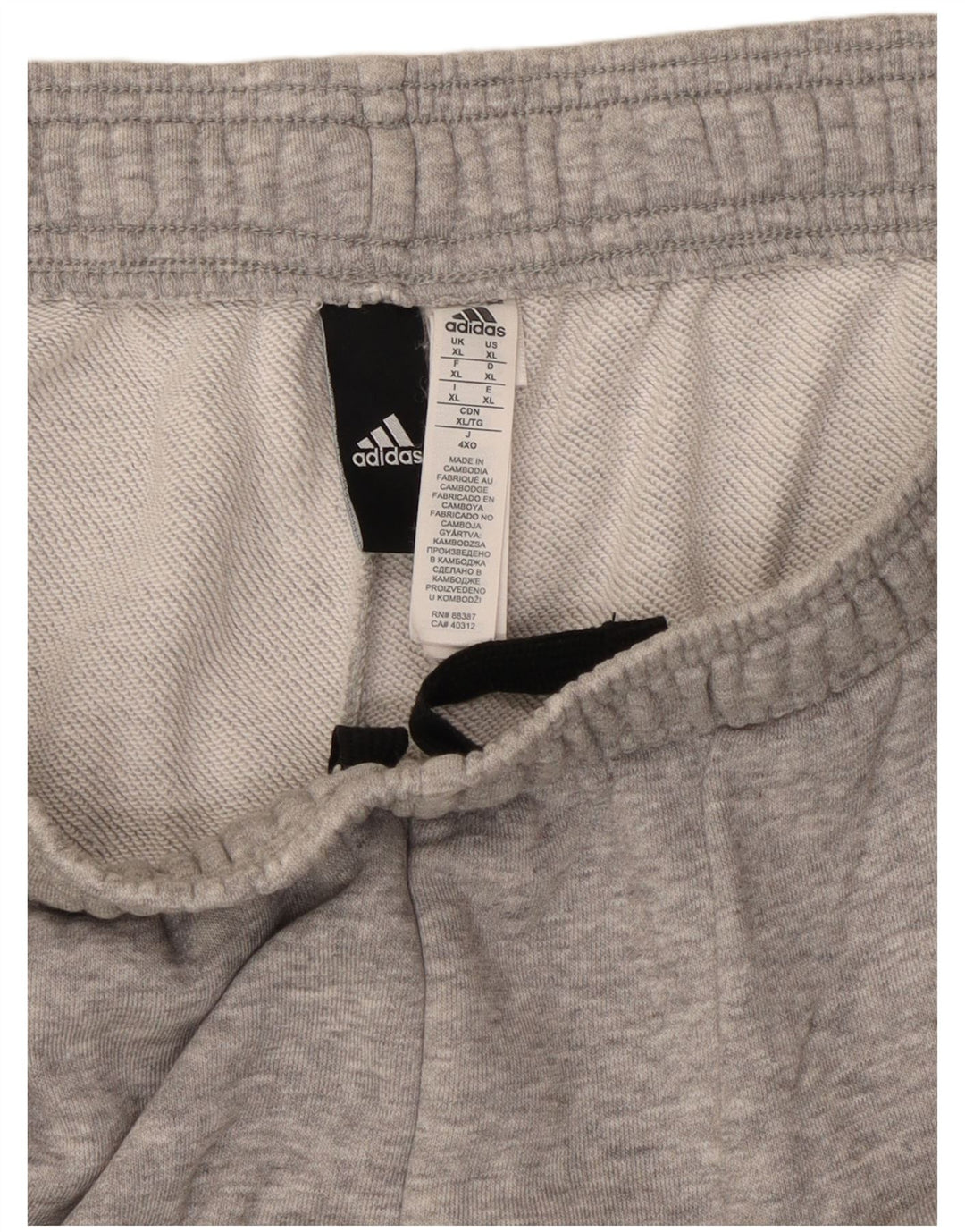 ADIDAS Short de sport graphique pour homme XL en coton gris