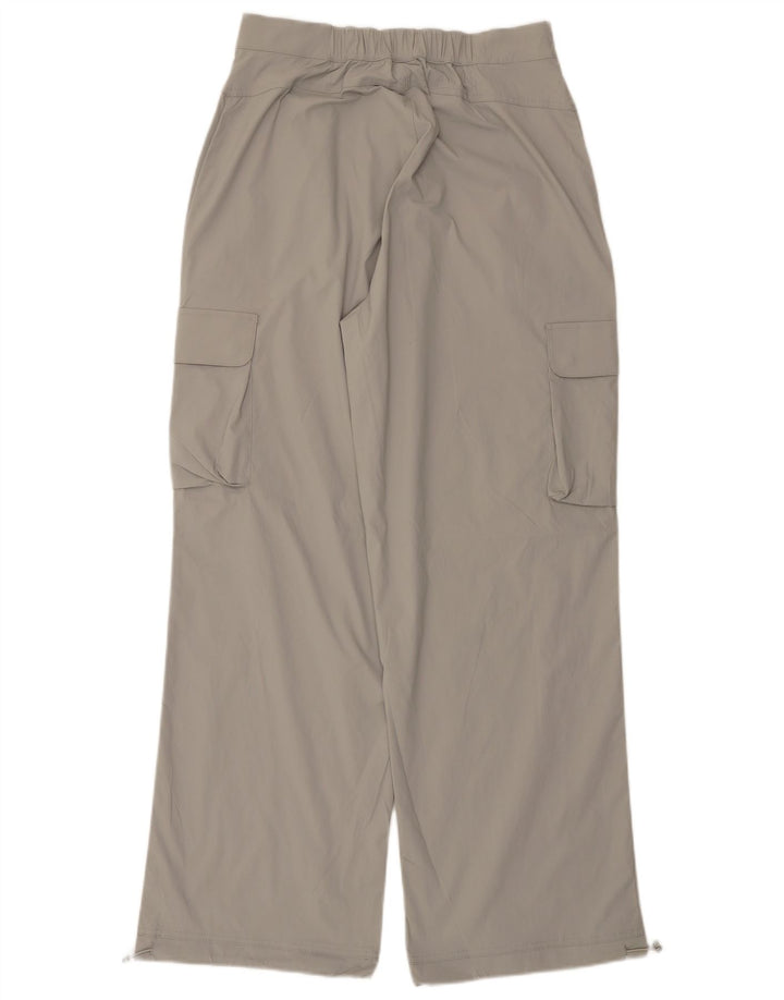 ELLESSE Pantalon cargo taille haute pour femme UK 14 Medium W30 L31 Gris