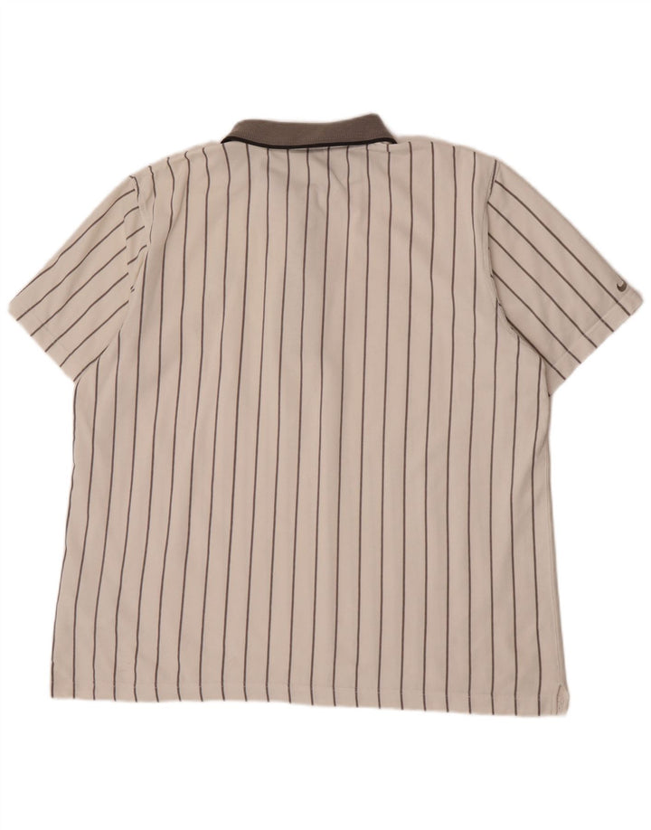 Polo Nike Homme XL Coton Rayé Blanc
