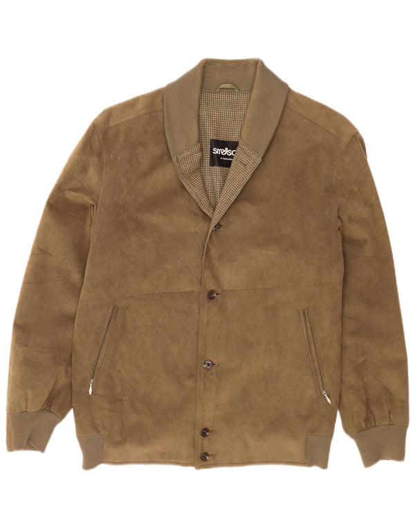 Strellson Veste Bomber Homme UK 38 Medium Kaki Polyester