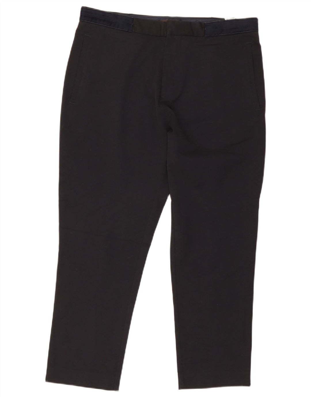 Zara Pantalon court homme EU 42 Large W32 L25 Noir Polyester