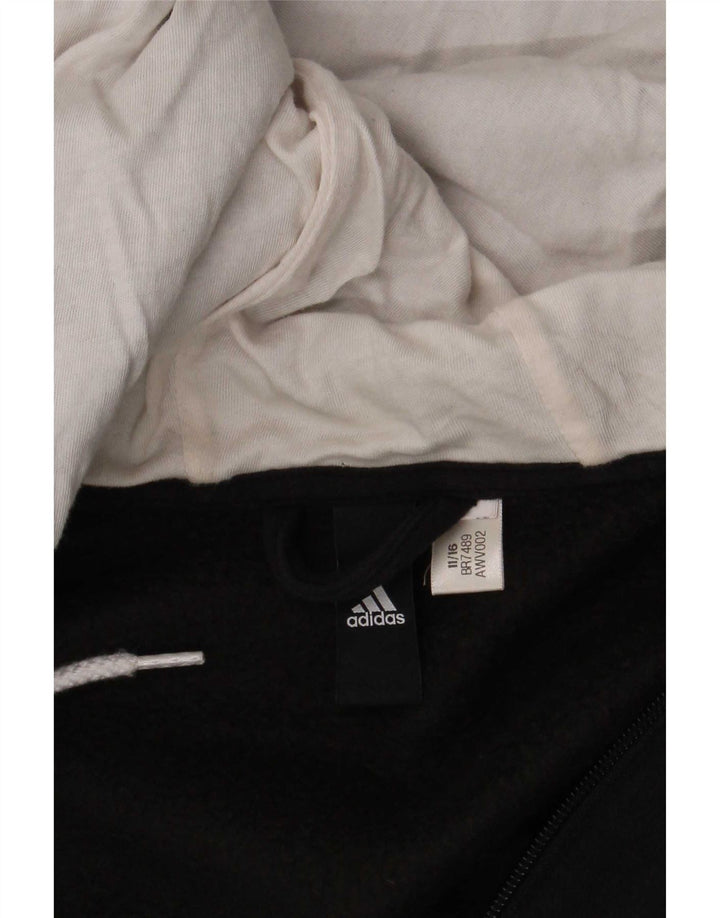 Adidas Pull à capuche zippé pour homme Grand Noir