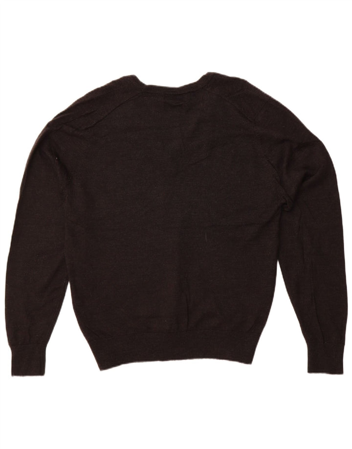 Marks & Spencer Pull autographe à col en V pour femme UK 16 Large Gris