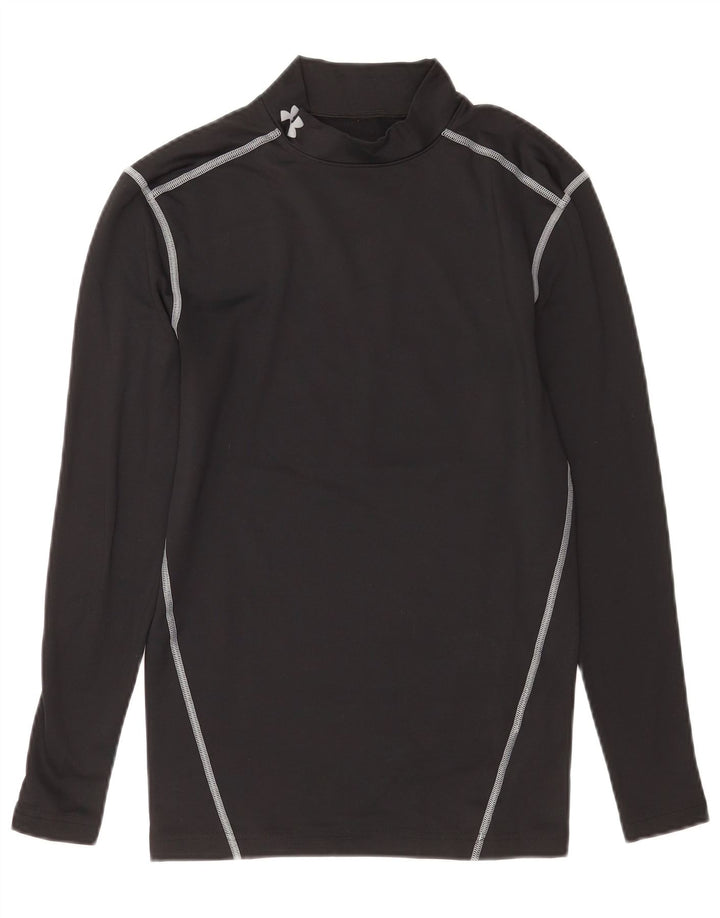 Under Armour Cold Gear Top Manches Longues UK 12 Medium Noir Polyester