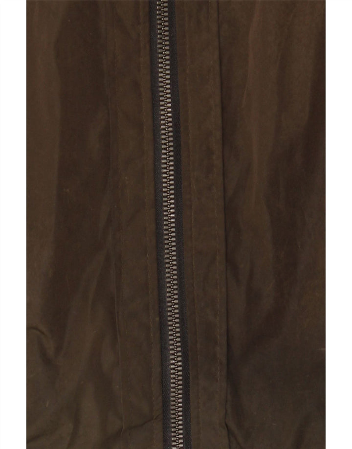 Zara Veste Bomber Homme UK 36 Petit Marron Polyester