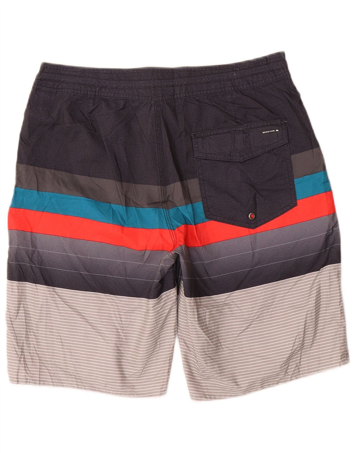 Quiksilver Short de Bain Graphique Homme Rayé Multicolore Moyen
