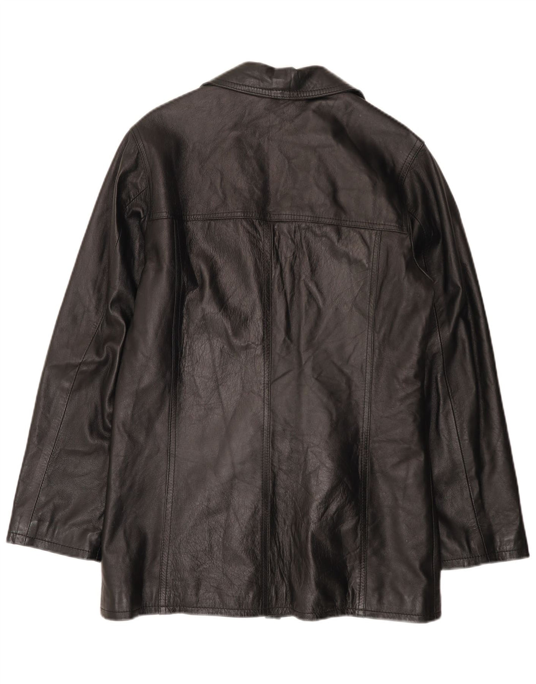 HELEN HUBERT Veste en cuir pour homme UK 38 Cuir noir moyen