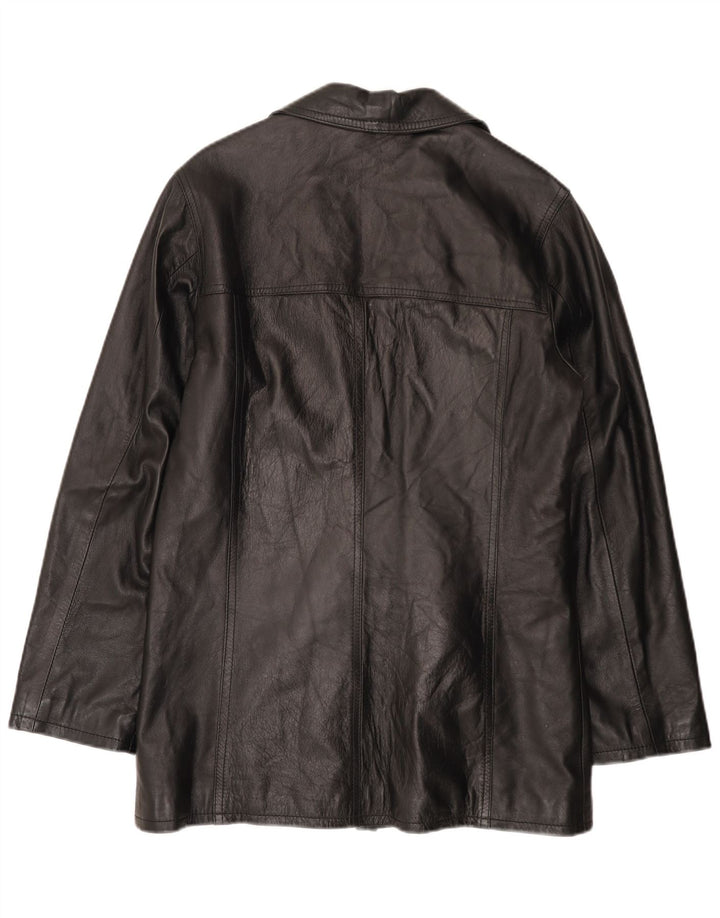 HELEN HUBERT Veste en cuir pour homme UK 38 Cuir noir moyen