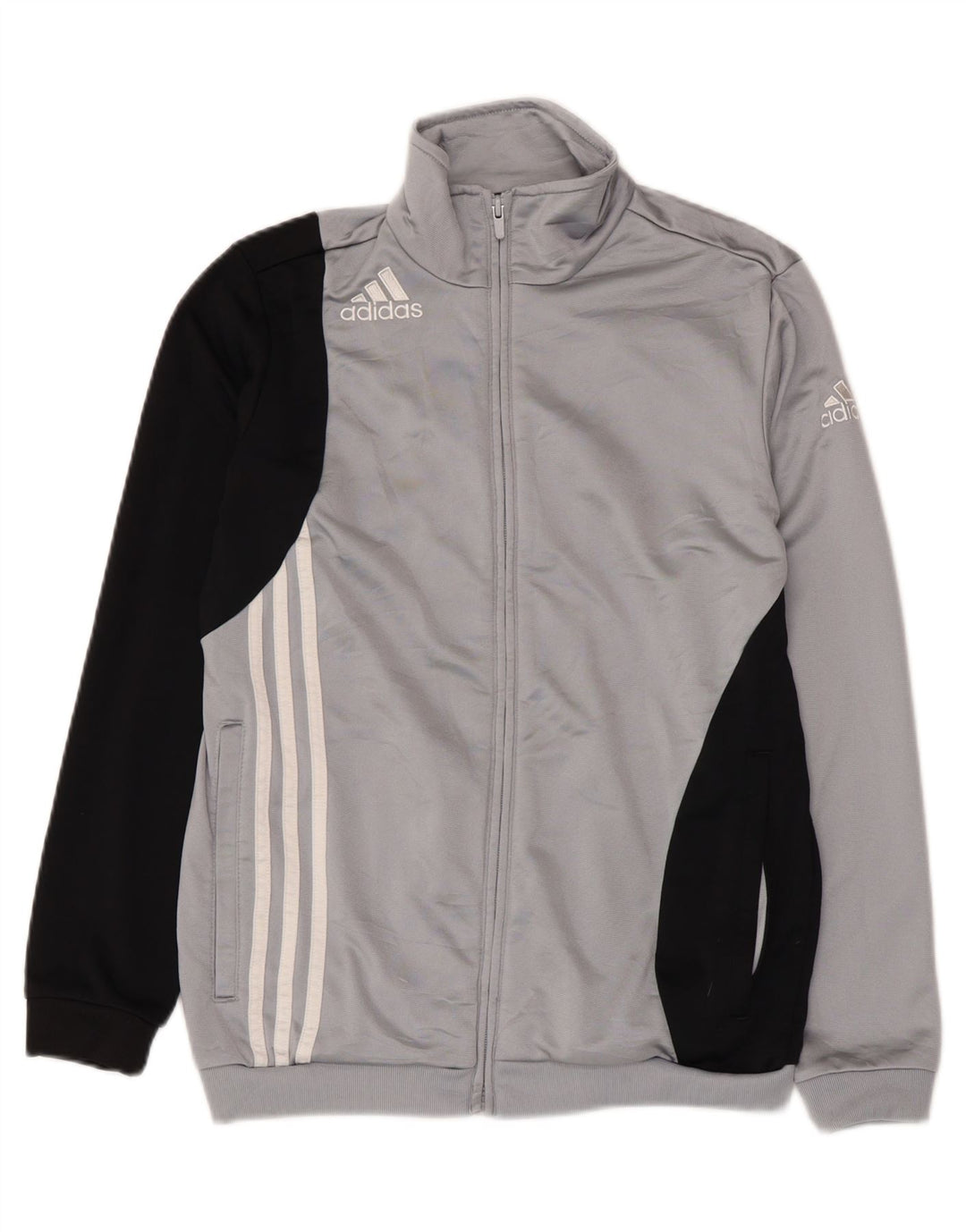ADIDAS Veste de survêtement pour garçon 13-14 ans Gris Colorblock Polyester