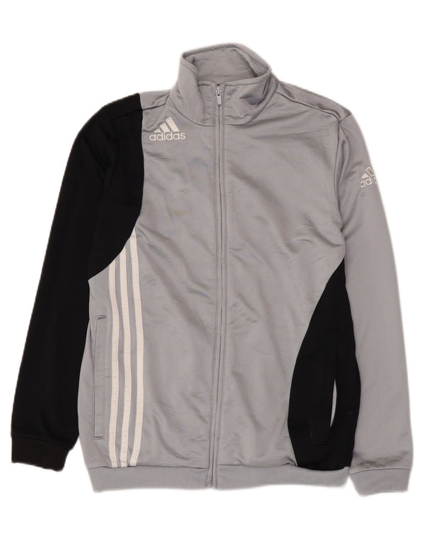 ADIDAS Veste de survêtement pour garçon 13-14 ans Gris Colorblock Polyester