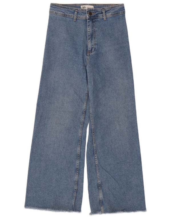 Zara Jean large pour femme EU 38 Small W28 L29 Bleu