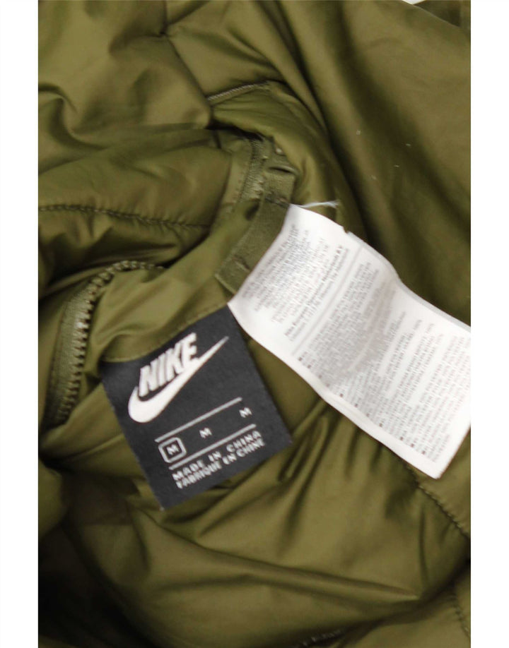 Nike Veste réversible rembourrée pour femme UK 12 Polyester vert moyen