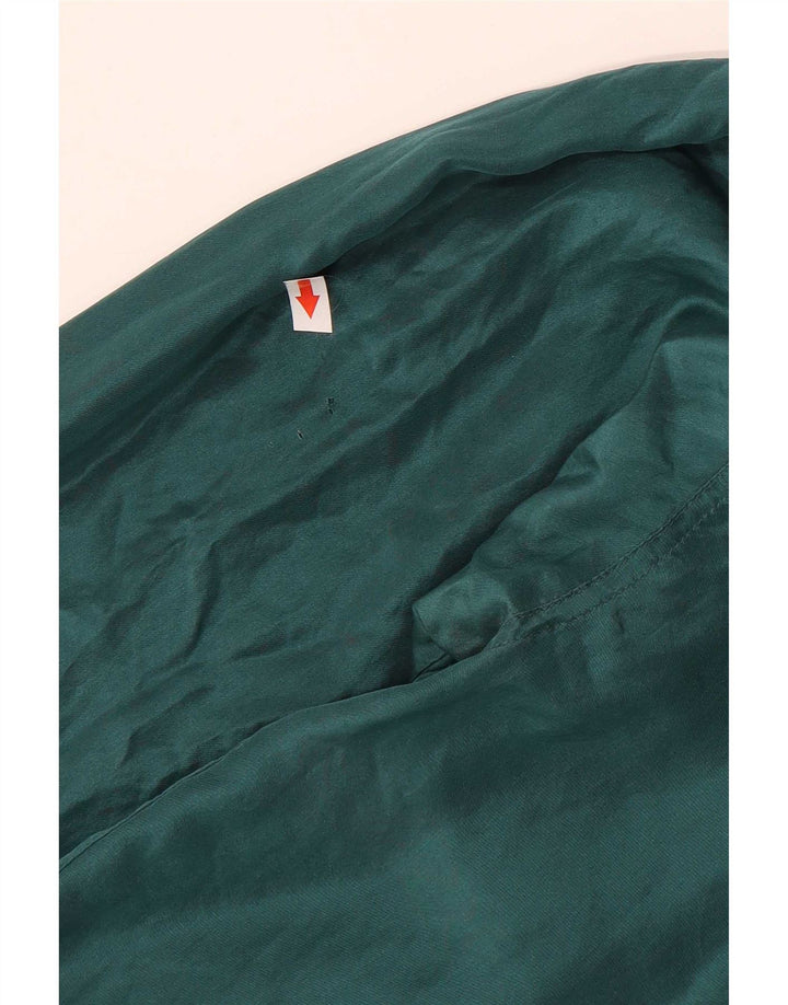 Chemise Homme Vintage Soie Vert Moyen
