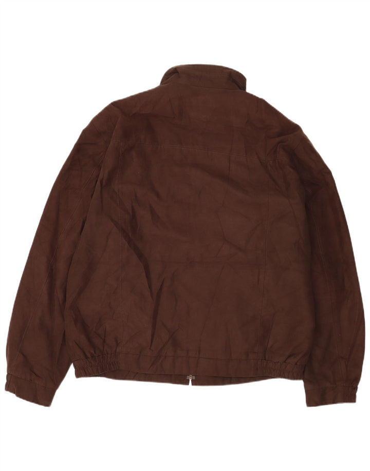 Marks & Spencer Veste Bomber Homme UK 40 Large Marron Polyester