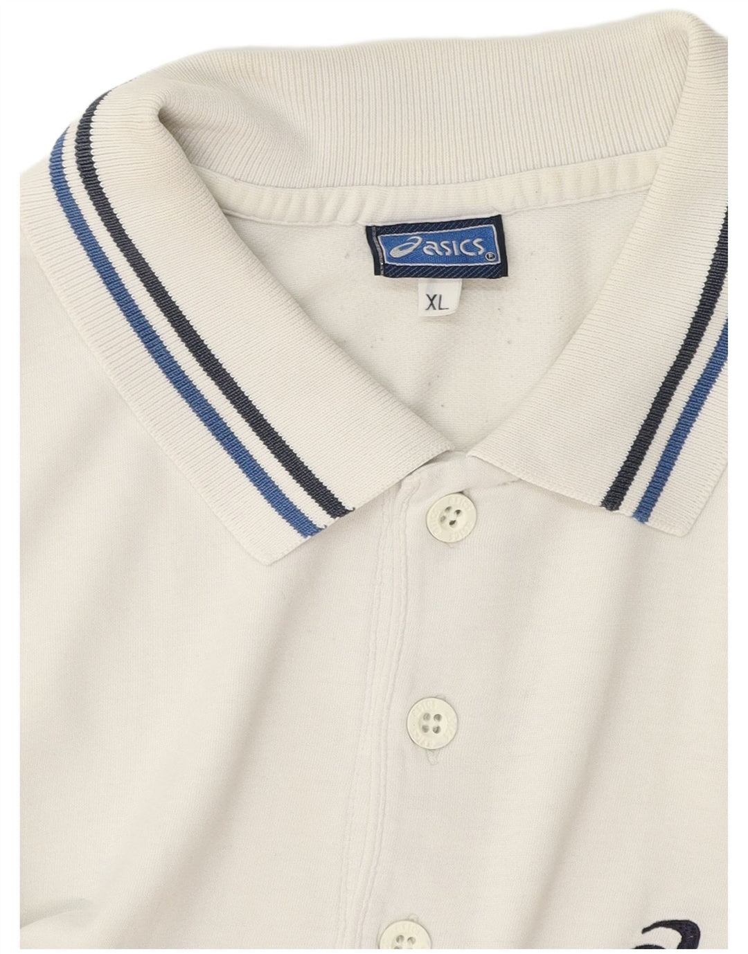 Asics Polo Homme XL Blanc Coton