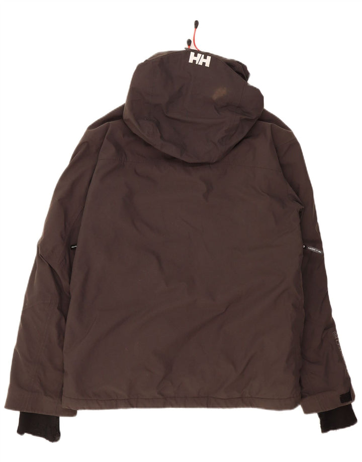 Helly Hansen Veste coupe-vent à capuche pour homme UK 36 Small Gris Colorblock