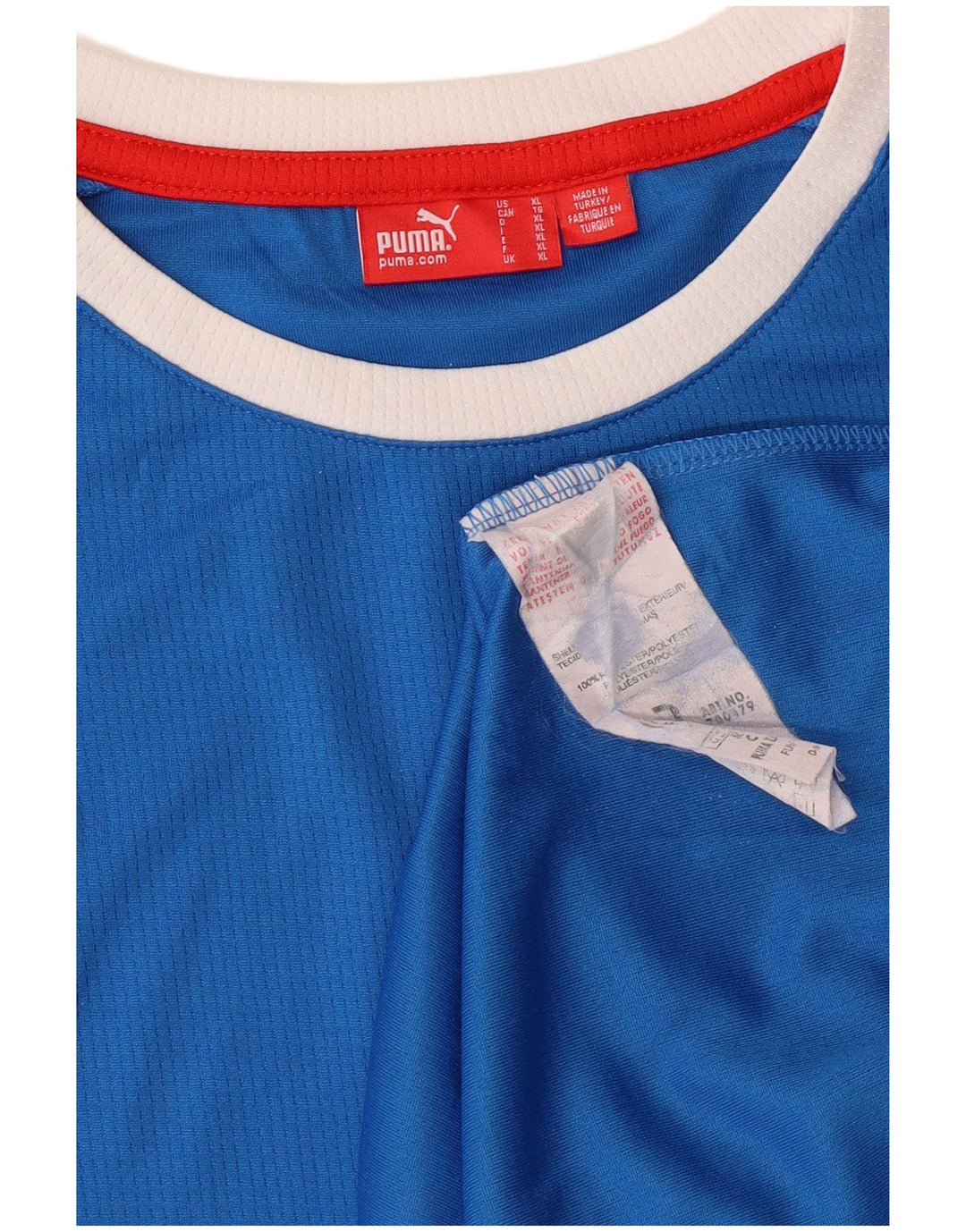 Puma Tee-Shirt Italia Homme Bleu Colorblock Polyester