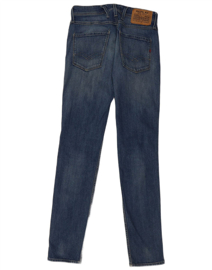 REPLAY Femme Anbass Jean Skinny W28 L32 Bleu