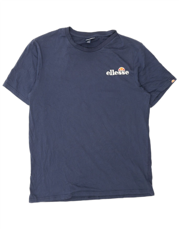 Ellesse T-Shirt Graphique Homme Top XL Bleu Coton