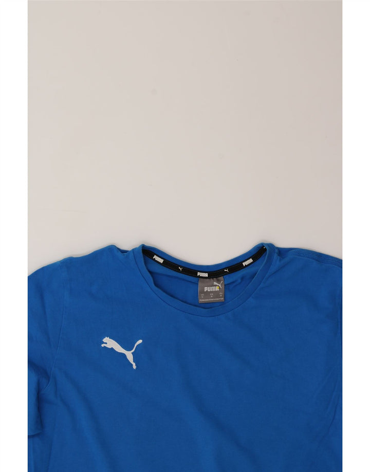 PUMA Mens T-Shirt Top Medium Blue Cotton Vintage Puma and Second-Hand Puma from Messina Hembry 