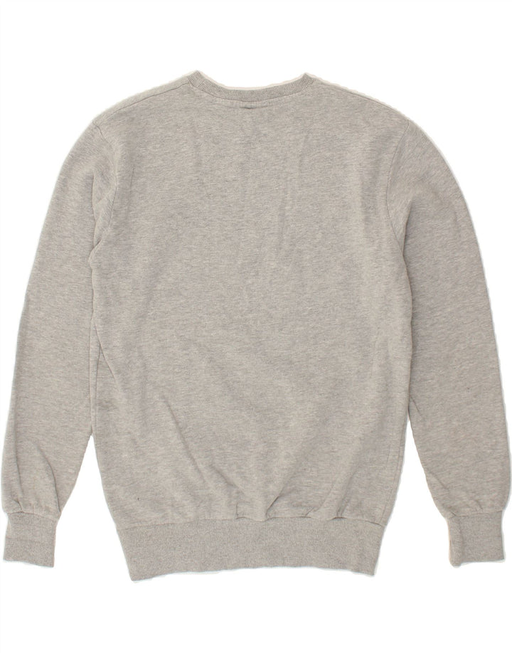 ELLESSE Womens Longline Oversized Sweatshirt Jumper UK 10 Small Grey Vintage Ellesse and Second-Hand Ellesse from Messina Hembry 