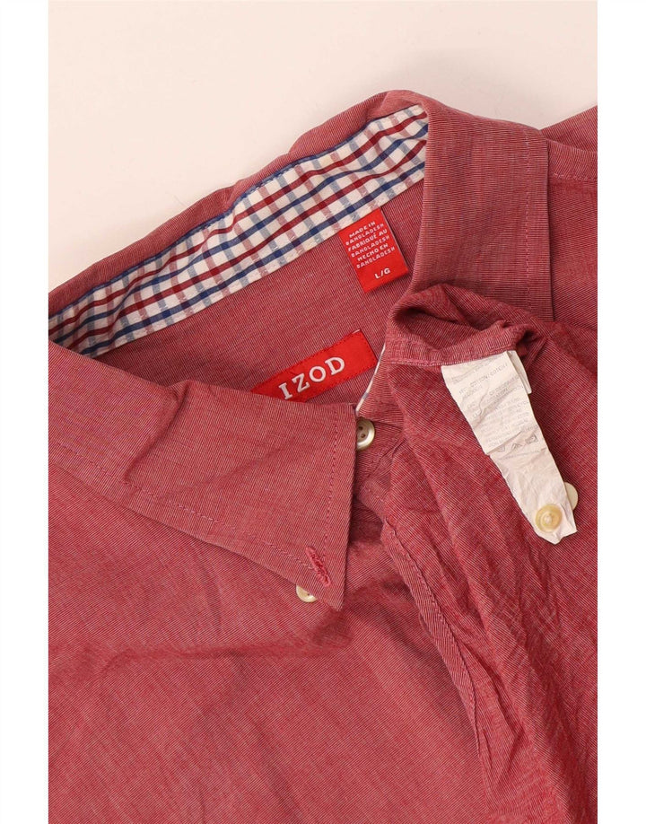 Chemise Homme Izod Large Rouge Coton