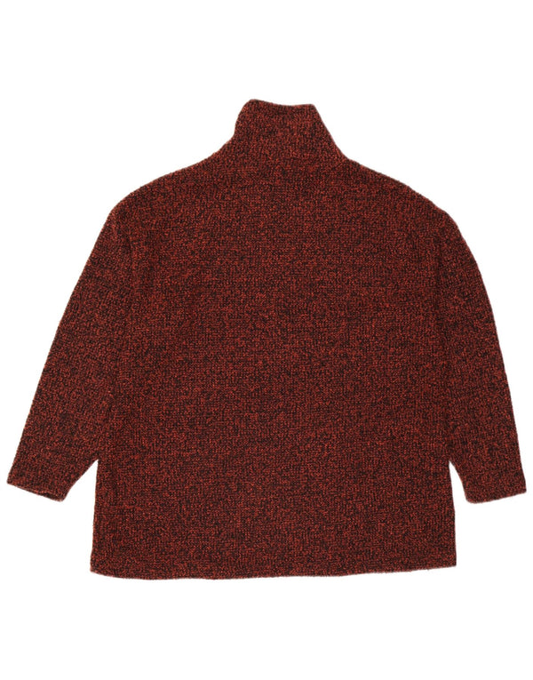 Marks & Spencer Pull col roulé pour femme UK 18 XL Marron moucheté