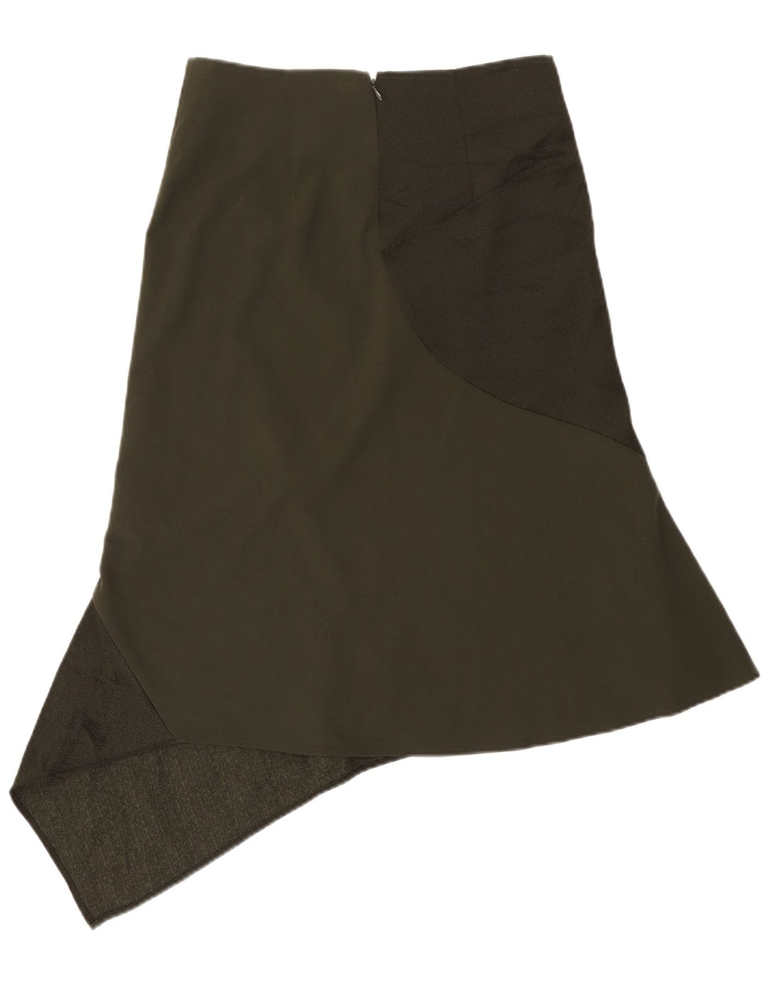 Cos Jupe Asymétrique Femme EU 38 Moyen W30 Kaki Polyester