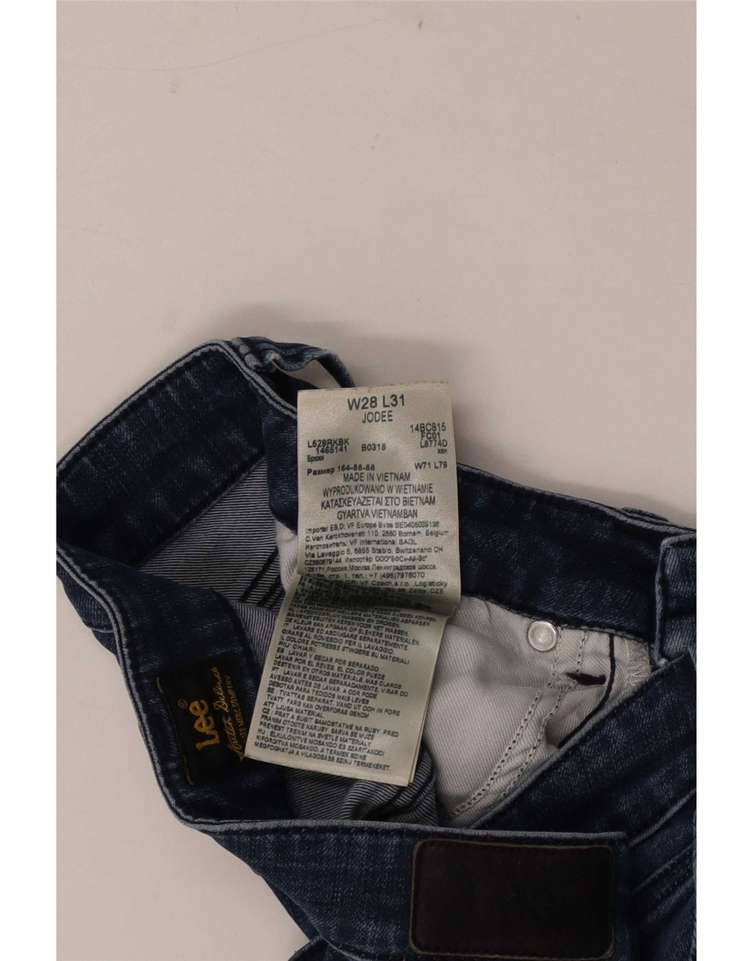 Lee Jean Skinny Jodee Femme W28 L31 Bleu Coton