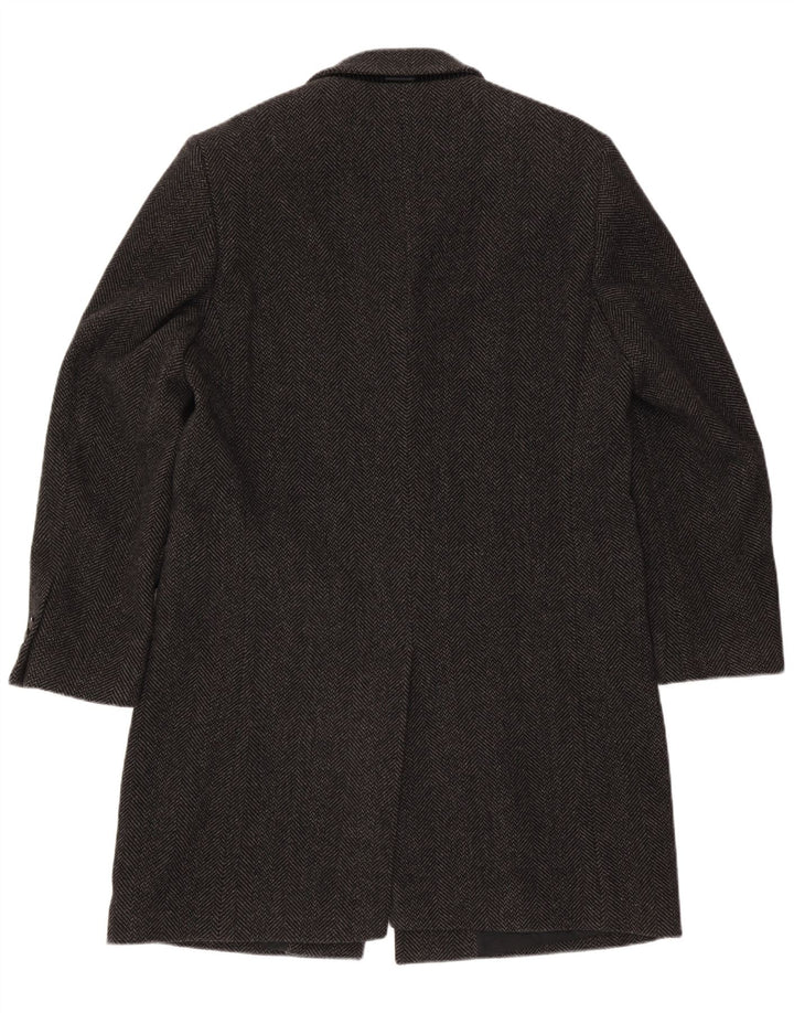 Joop Manteau Homme EU 52 XL Laine à Chevrons Noir