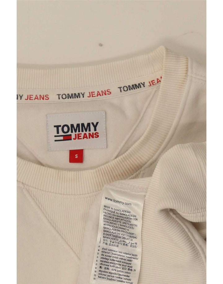 Tommy Hilfiger Sweat-shirt graphique pour homme Petit coton blanc